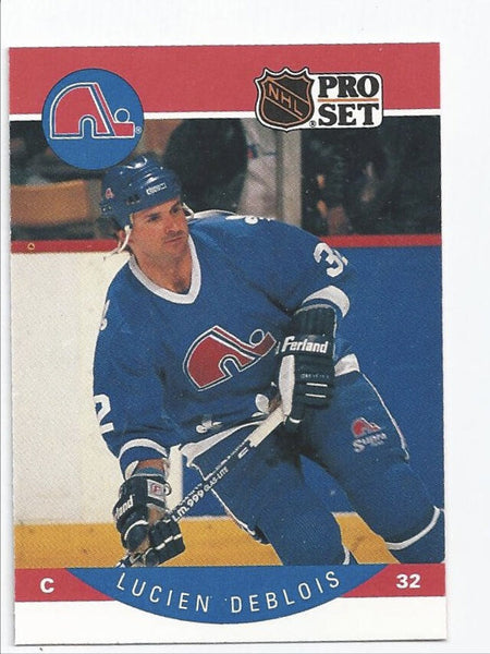 Lucien Deblois Nordiques 1990-1991 Pro Set #244