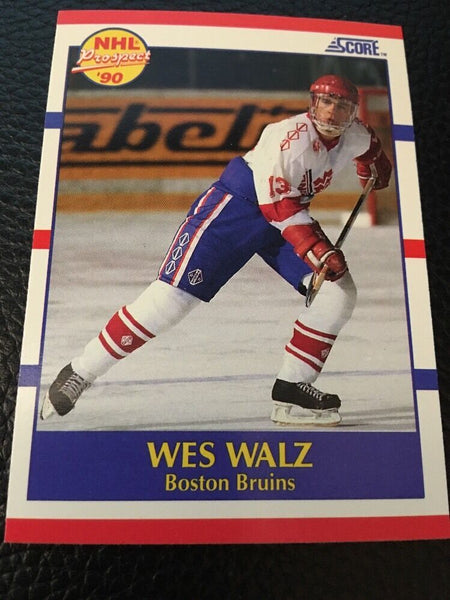 Wes Walz Bruins 1990-1991 Score Prospect#418