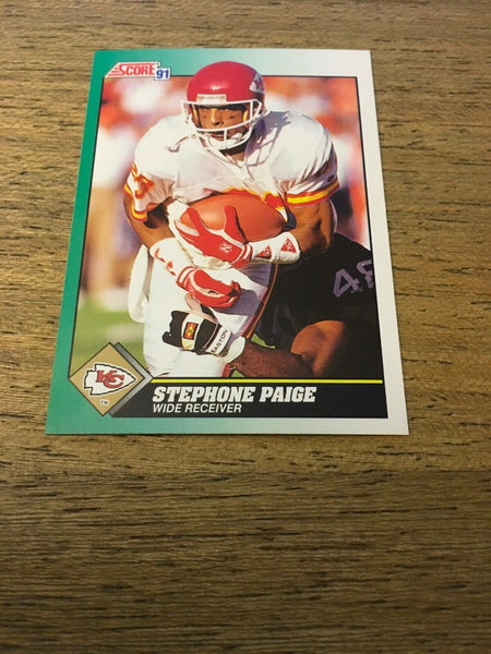 Stephone Paige Chiefs 1991 Score #283
