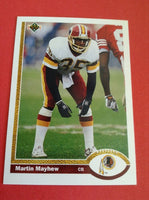 Martin Mayhew Redskins 1991 Upper Deck #47