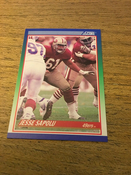 Jesse Sapolu 49ers 1990 Score #424