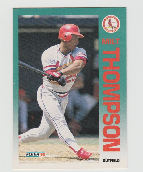 Milt Thompson Cardinals 1992 Fleer #595