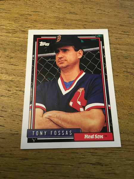 Tony Fossas Red Sox 1992 Topps #249