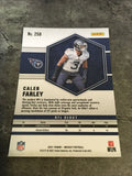 Caleb Farley Titans 2021 Panini Mosaic Rookie NFL Debut #258