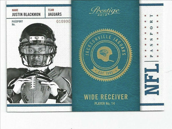 Justin Blackmon Jaguars 2012 Prestige NFL Passport Rookie #6