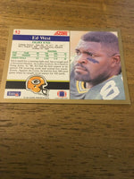 Ed West Packers 1991 Score #52
