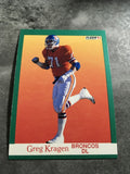 Greg Kragen Broncos 1991 Fleer #51