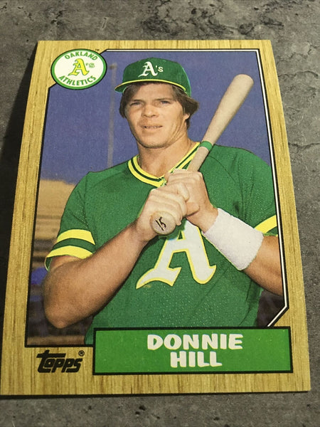 Donnie Hill A's 1987 Topps #339