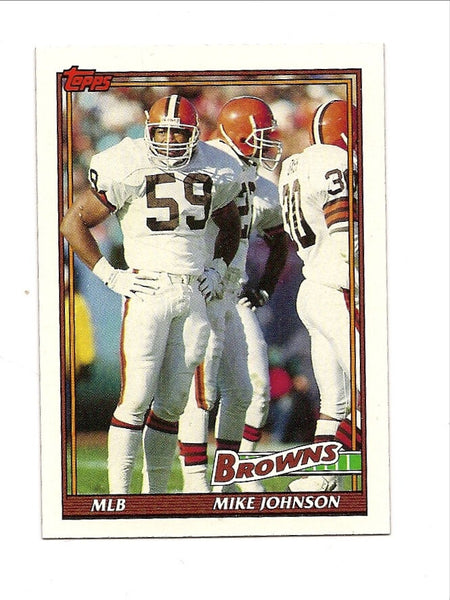 Mike Johnson Browns 1991 Topps #592