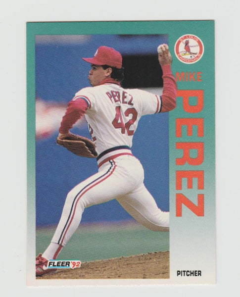 Mike Perez Cardinals 1992 Fleer #588