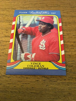 Vince Coleman Cardinals 1987 Fleer Limited Edition #10