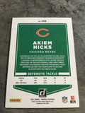 Akiem Hicks Bears 2021 Panini Donruss #208
