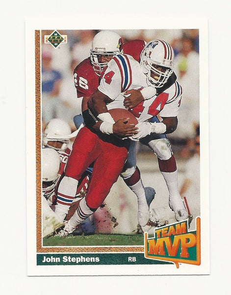 John Stephens Patriots 1991 Upper Deck Team MVP #467