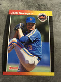 Jack Savage Mets 1989 Donruss #618