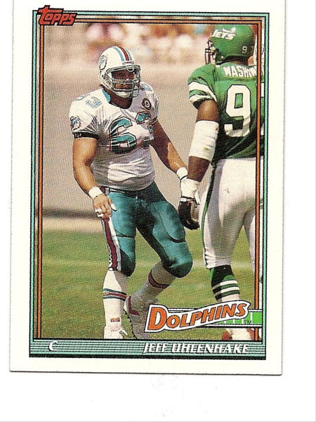 Jeff Uhleenhake Dolphins 1991 Topps #123