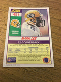 Mark Lee Packers 1990 Score #491