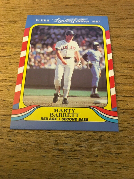 Marty Barrett Red Sox 1987 Fleer Limited Edition #2