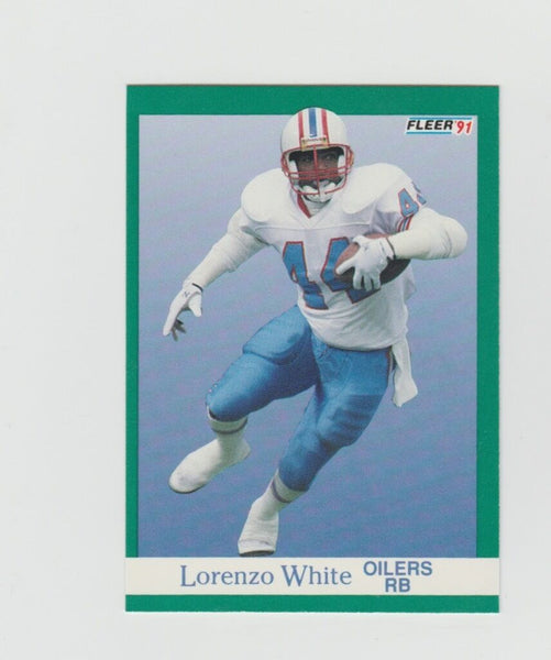 Lorenzo White Oilers 1991 Fleer #73