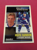 Mats Sundin Nordiques 1991-1992 Pinnacle #10