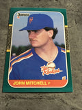 John Mitchell Mets 1987 Donruss The Rookies #37