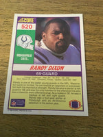 Randy Dixon Colts 1990 Score #520