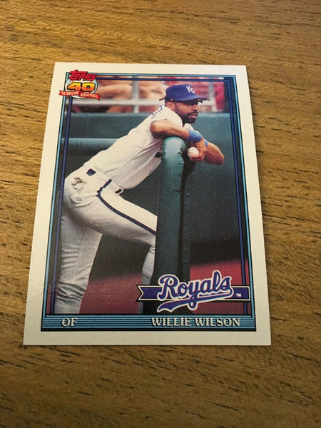 Willie Wilson Royals 1991 Topps #208