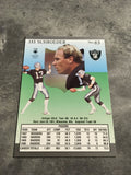 Jay Schroeder Raiders 1991 Fleer Ultra #83