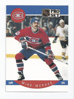 Mike McPhee Canadiens 1990-1991 Pro Set #155