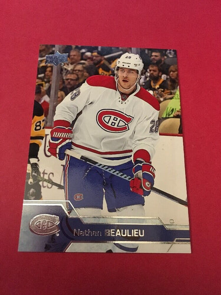 Nathan Beaulieu Canadiens 2016-2017 Upper Deck #102