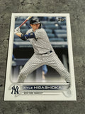 Kyle Higashioka Yankees 2022 Topps #292