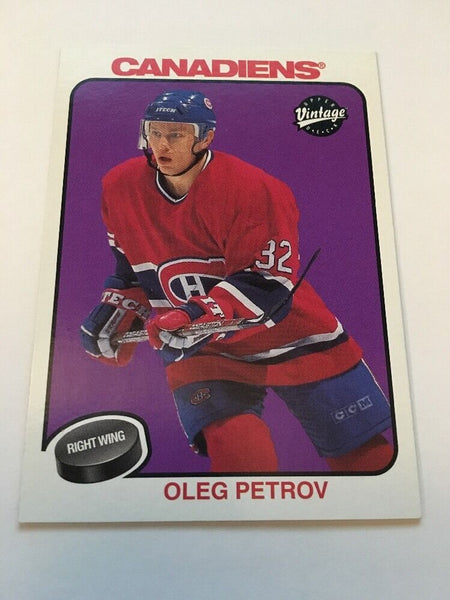 Oleg Petrov Canadiens 2001-2002 Upper Deck Vintage #132