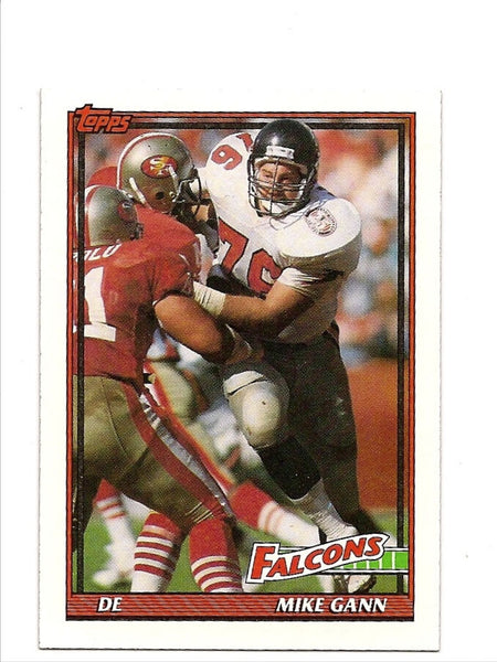 Mike Gann Falcons 1991 Topps #584