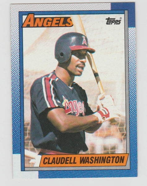 Claudell Washington Angels 1990 Topps #705