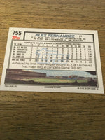 Alex Fernandez White Sox 1992 Topps #755