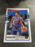 Saddiq Bey Pistons 2020-2021 Donruss Rookie# 210