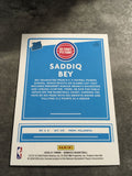 Saddiq Bey Pistons 2020-2021 Donruss Rookie# 210