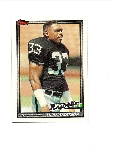 Eddie Anderson Raiders 1991 Topps #93