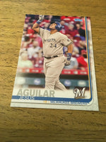 Jesus Aguilar Brewers 2019 Topps #287