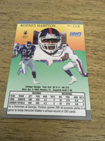 Rodney Hampton Giants 1991 Fleer Ultra #218