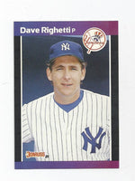 Dave Righetti Yankees 1989 Donruss #78