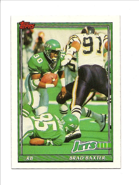 Brad Baxter Jets 1991 Topps #474