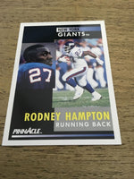 Rodney Hampton Giants 1991 Pinnacle #23