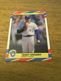 Teddy Higuera Brewers 1988 Fleer Superstars#16