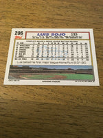 Luis Sojo Angels 1992 Topps #206