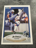 Jim Arnold Lions 1990 Fleer #275