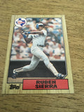 Ruben Sierra Rangers 1987 Topps #261