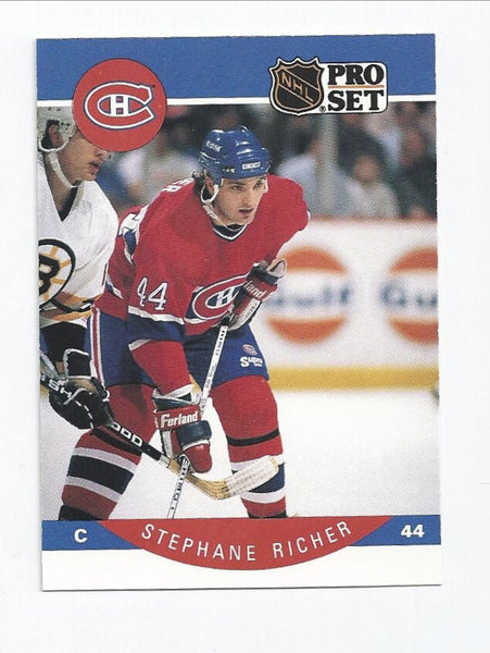 Stephane Richer Canadiens 1990-1991 Pro Set #156