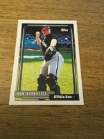 Ron Karkovice White Sox 1992 Topps #153
