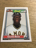 Calvin Reese Reds 1992 Topps Rookie #714