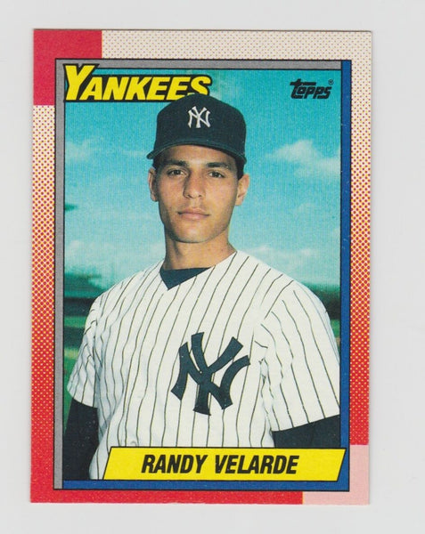 Randy Velarde Yankees 1990 Topps #23